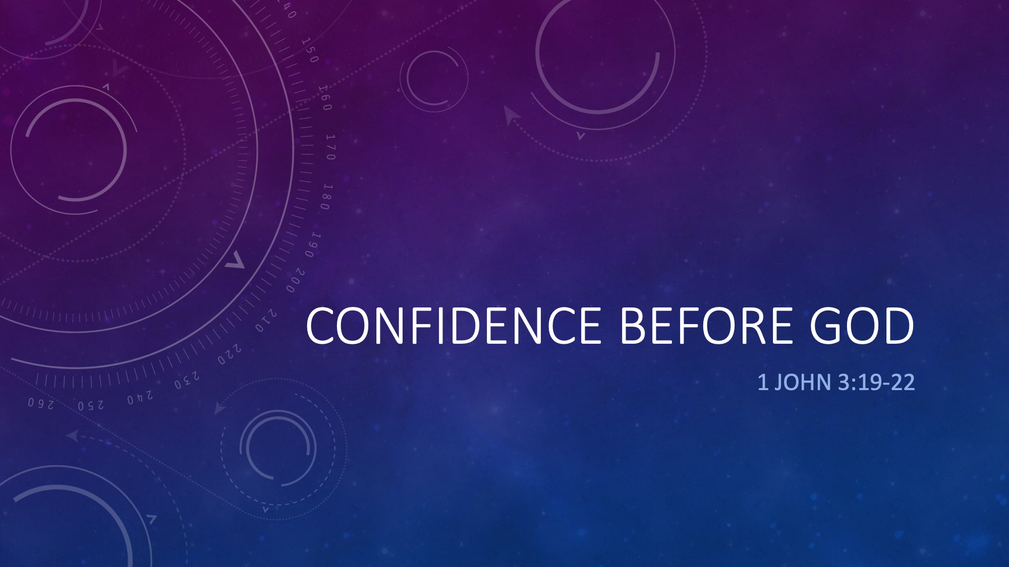 Confidence Before God